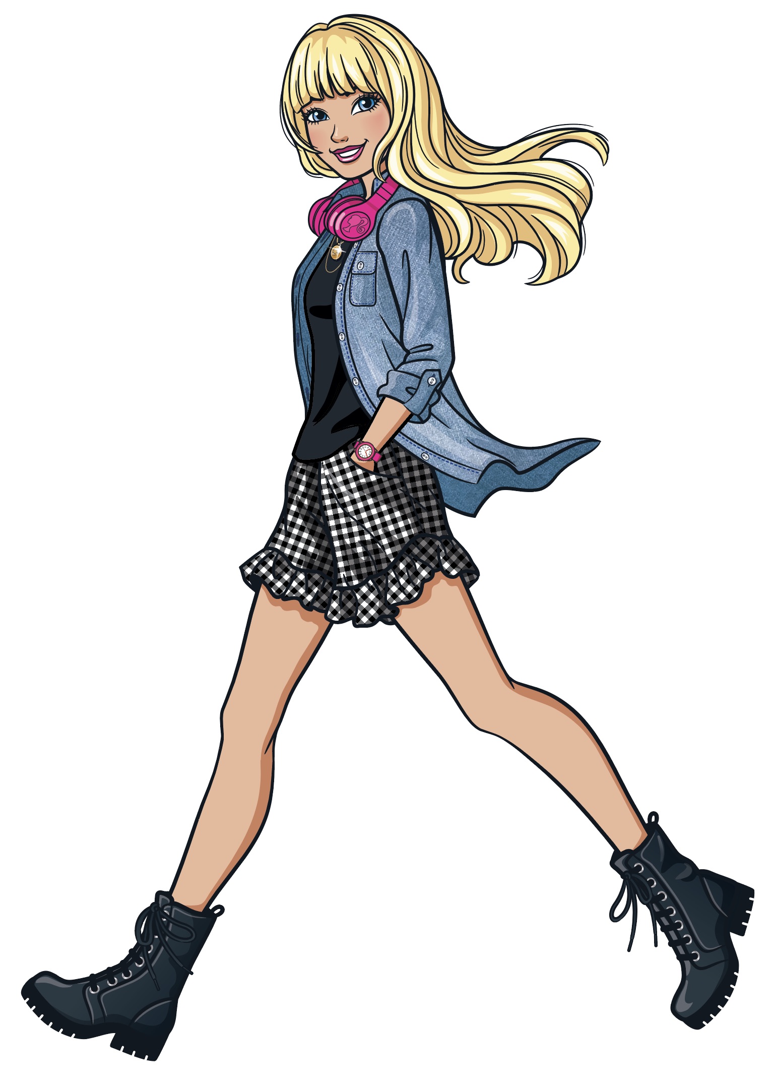 Pamela Duarte Illustration Barbie walking