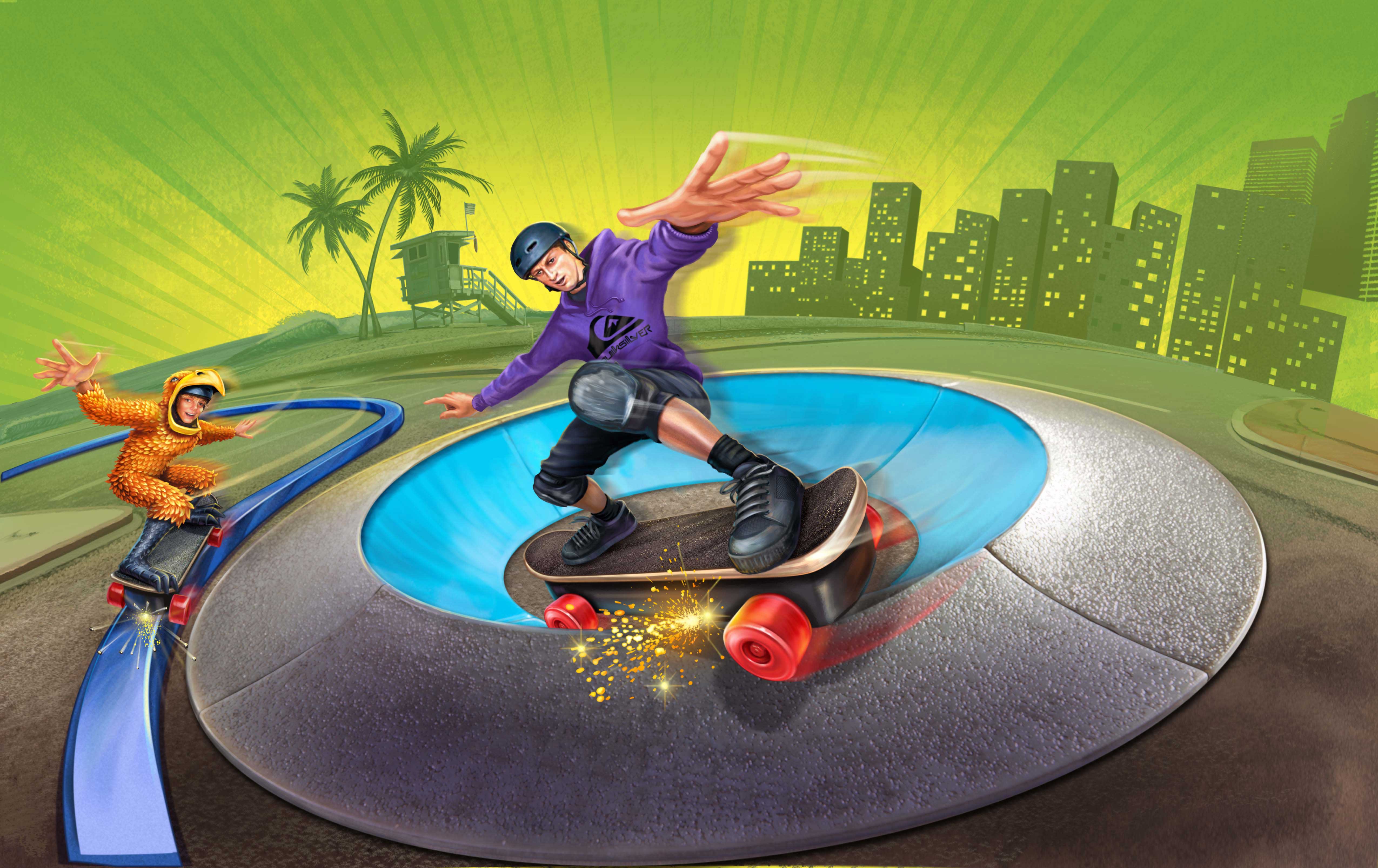 Ray Goudey Illustration Battle Pack skateboarding