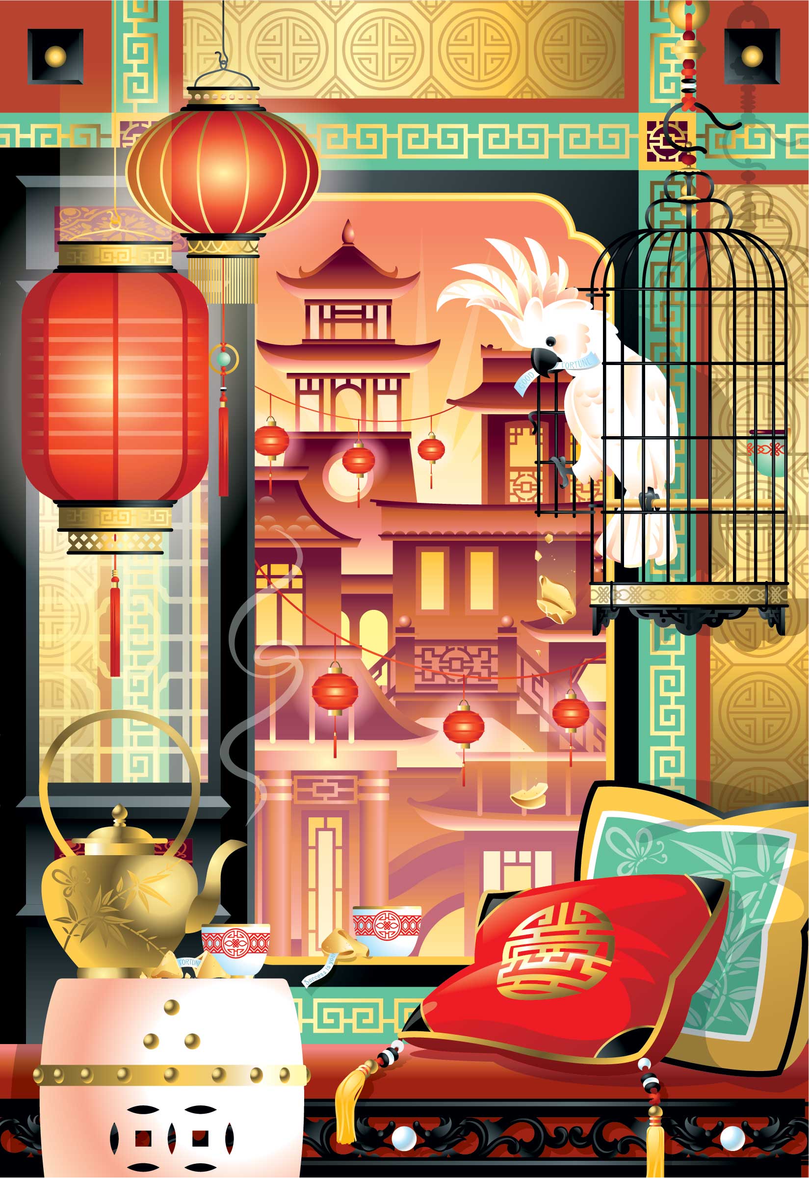 Chris Musselman Illustration Chinese Window