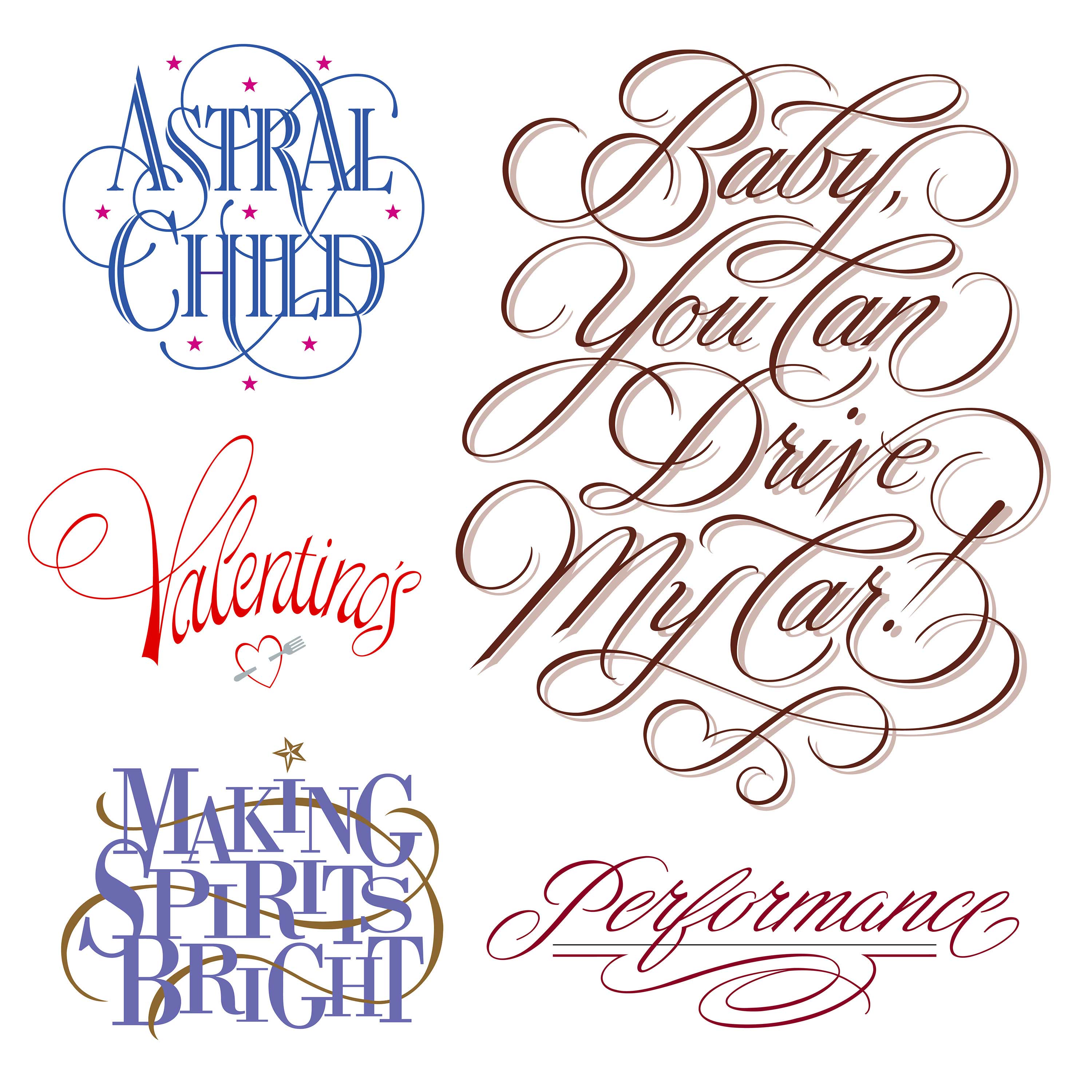 Kelly Hume Illustration typography