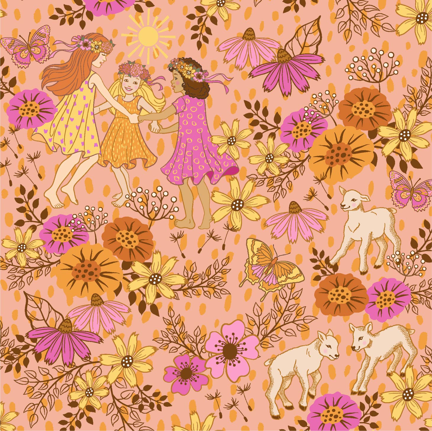 Pamela Duarte Illustration Midsummer Festival Pattern