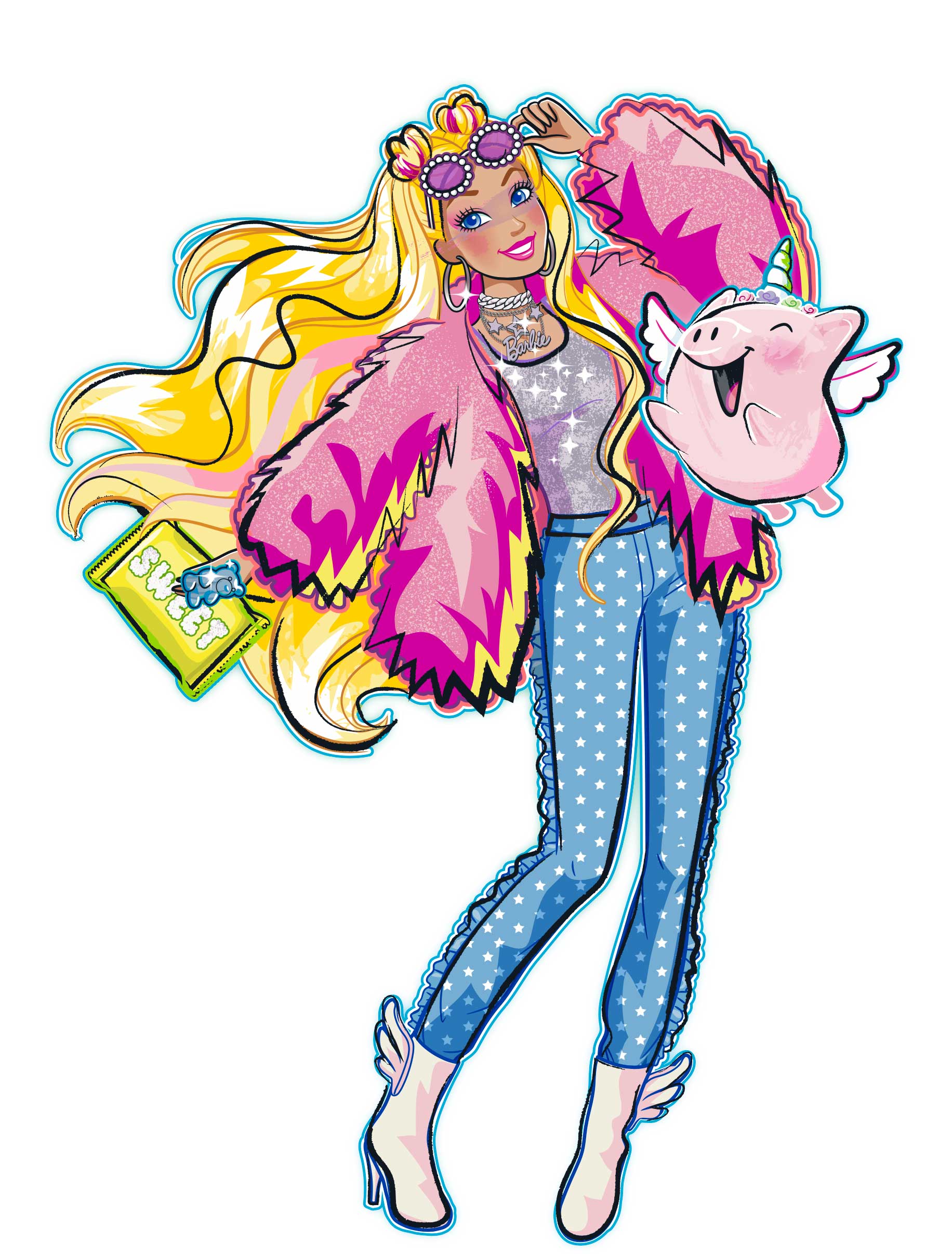 Mona_Daly_Illustration_Barbie_Pig