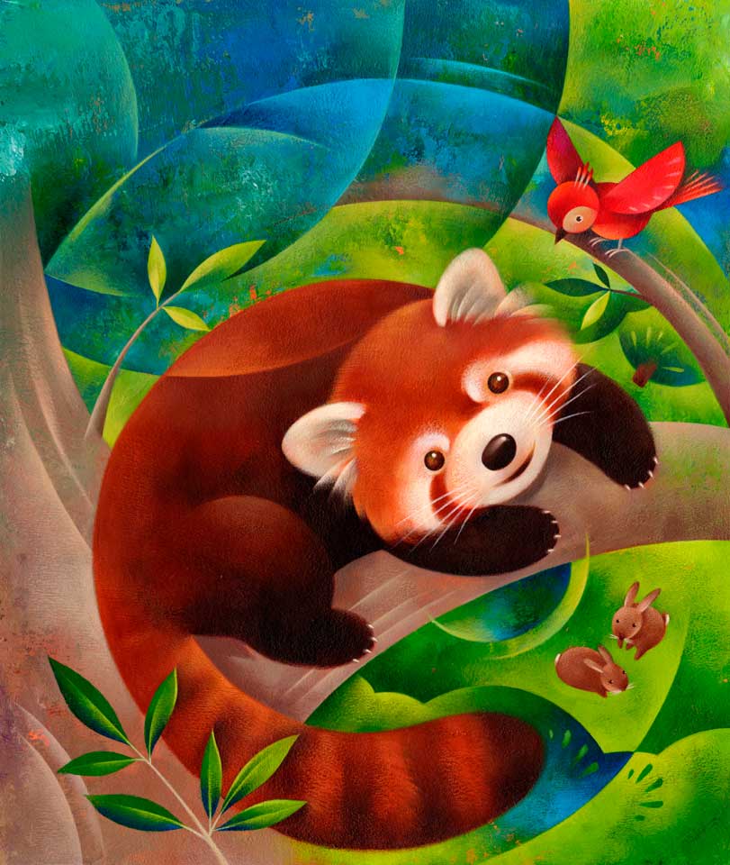 Jui Ishida Illustration red panda