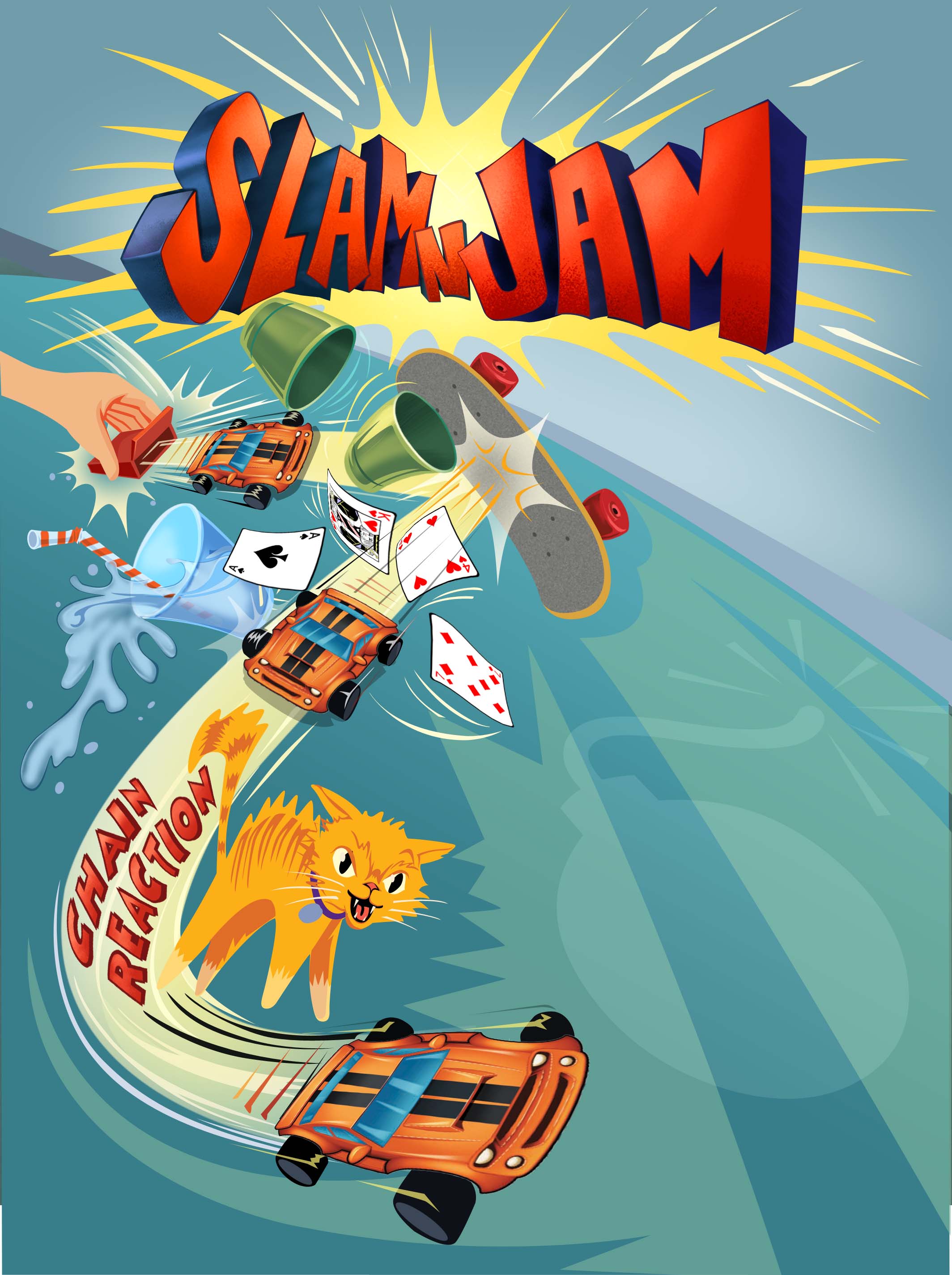 Ray Goudey Illustration Slam n Jam game