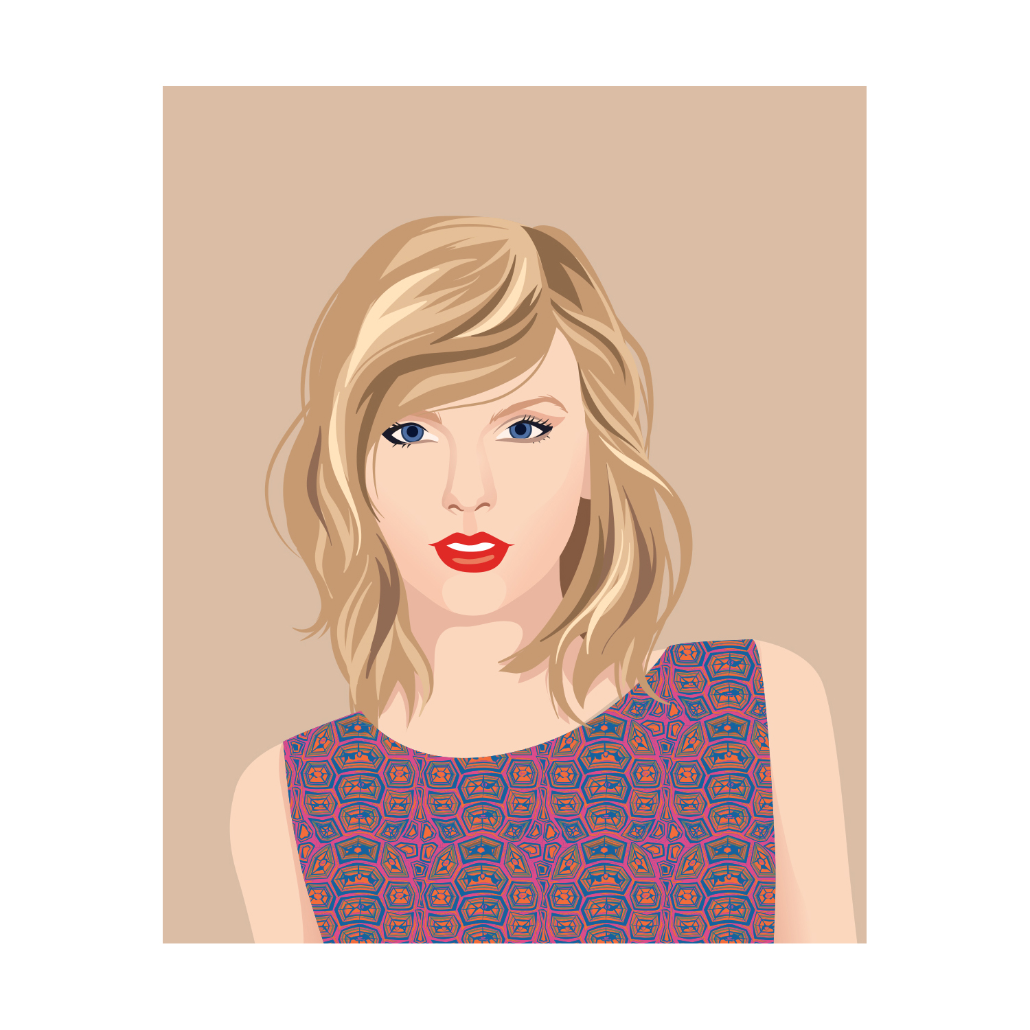 Mona Daly Illustration Taylor Swift Portrait