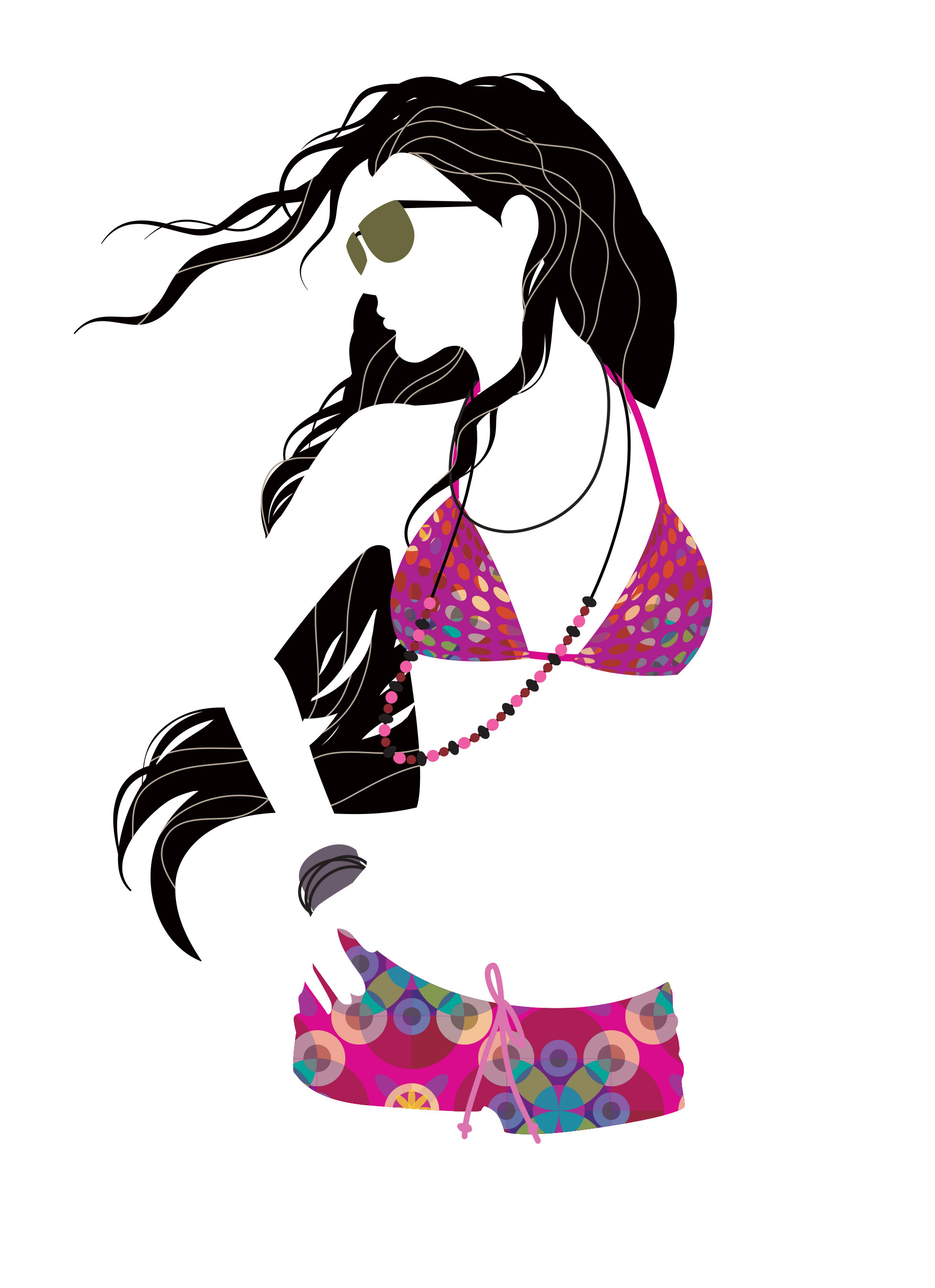 Mona Daly Illustration Women in Swimsuit