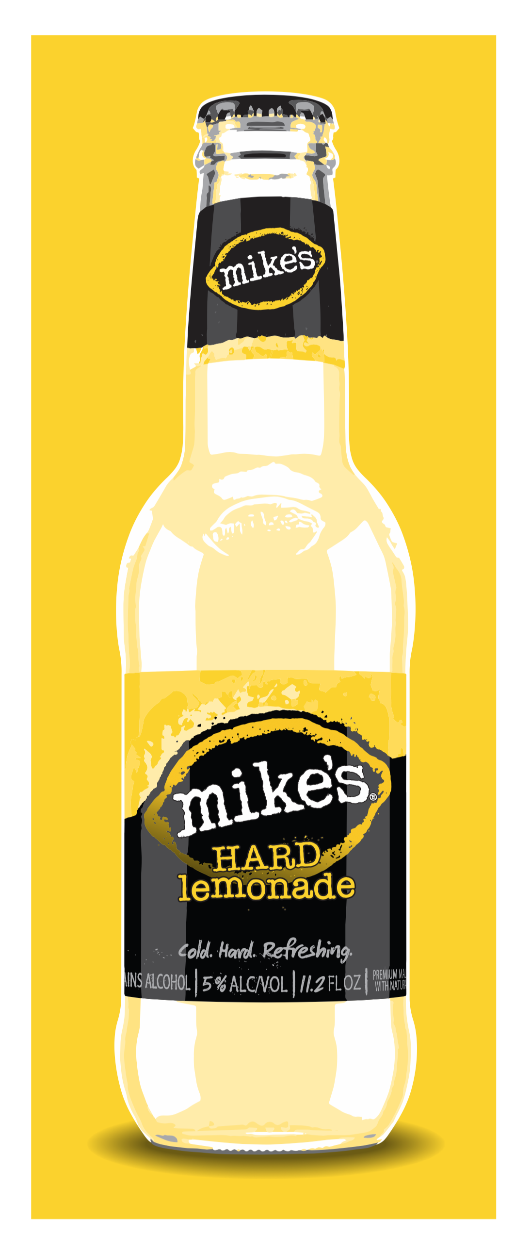Chris Musselman Illustration mikes hard lemonade bottle