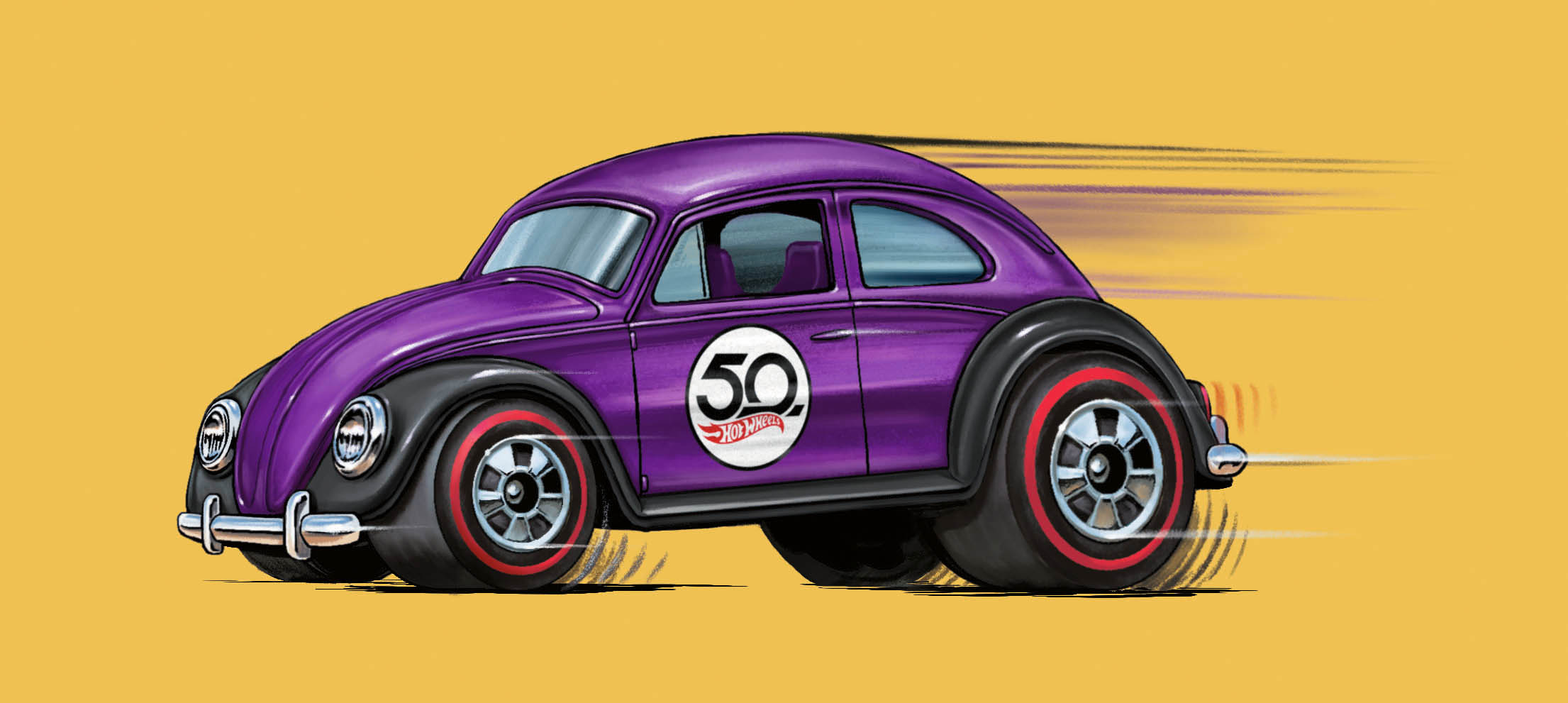 Ray Goudey Illustration volkswagon bug car
